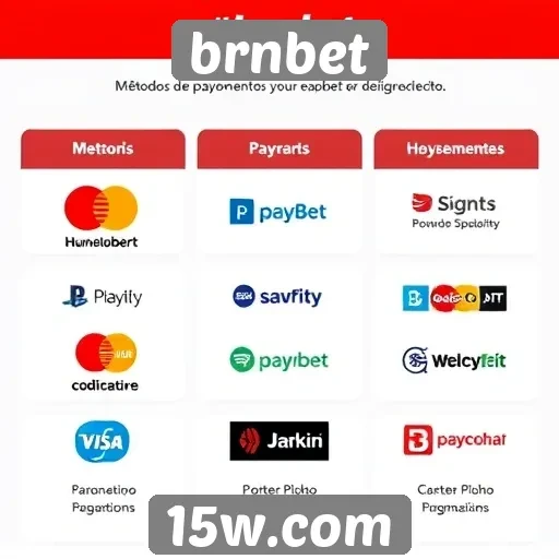 Métodos de pagamento disponíveis no brnbet