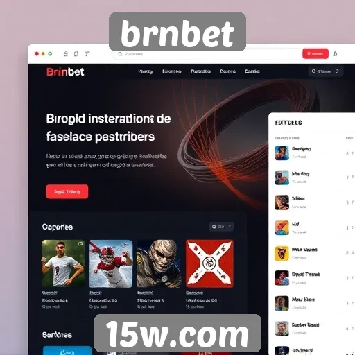 Avaliação da interface de usuário do site brnbet